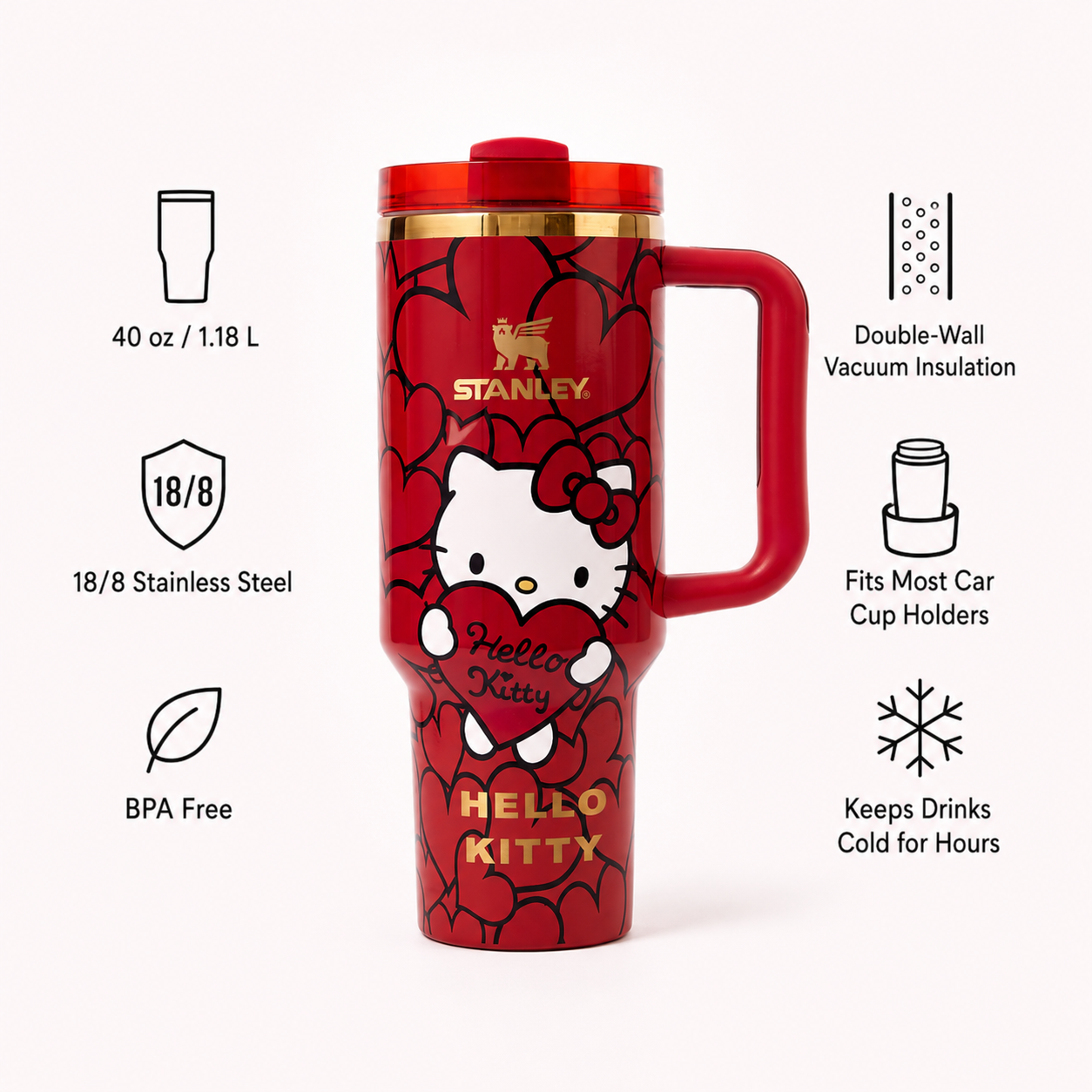 Northpeak™ Heart Tumbler 40oz